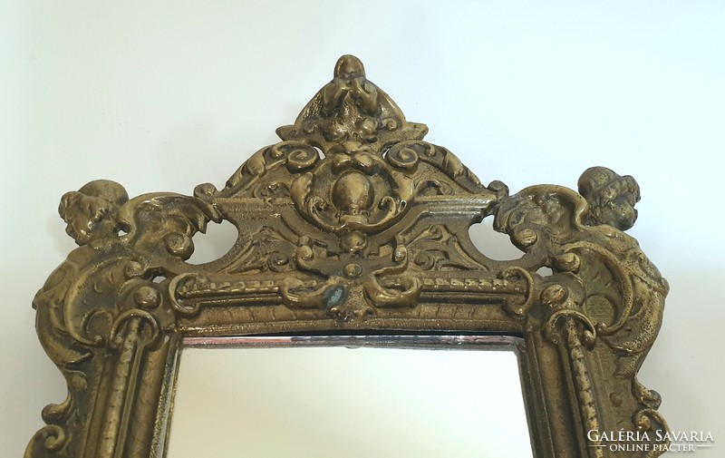 Bronze photo frame, photo frame, with support, table mirror