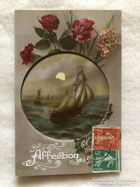 Antik képeslap  - 1919                                        -2.