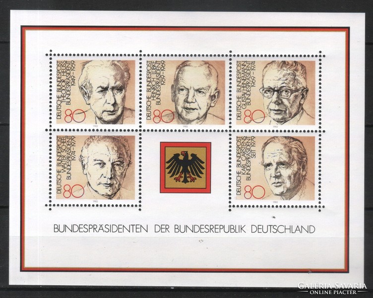 Postatiszta Bundes 1514 Mi Blokk 18     6,00 Euró
