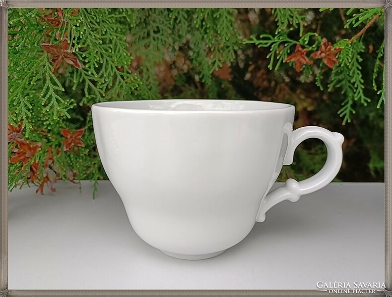 German Hutschenreuther large thick-walled snow-white porcelain tea cup