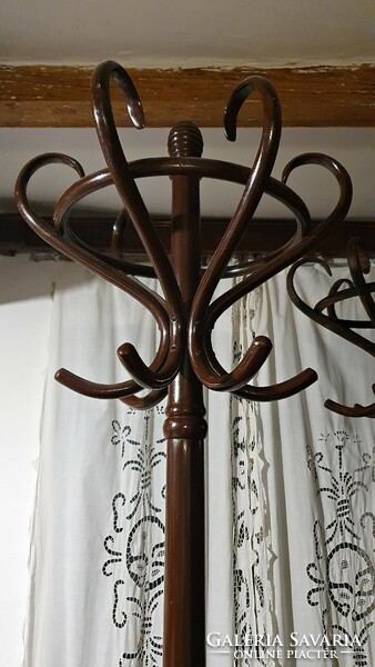 Only 1 left. Antique, crowned, thonet hanger. Coat hanger, umbrella holder. Bent furniture.1-.