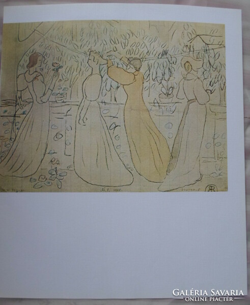 Rippl-Rónai József-nyomat: Négy nő kertben (1898)