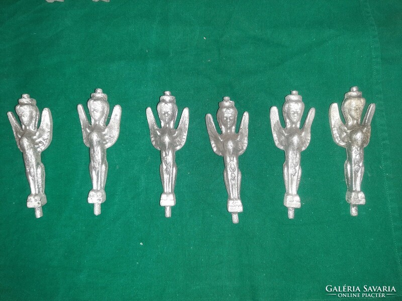 6 cherubs made of aluminum
