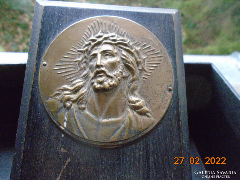 Older Christ copper relief, plaque