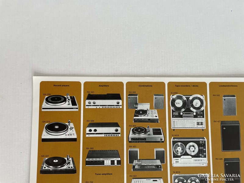Retro, vintage philips hifi/stereo catalog, approx. 1970