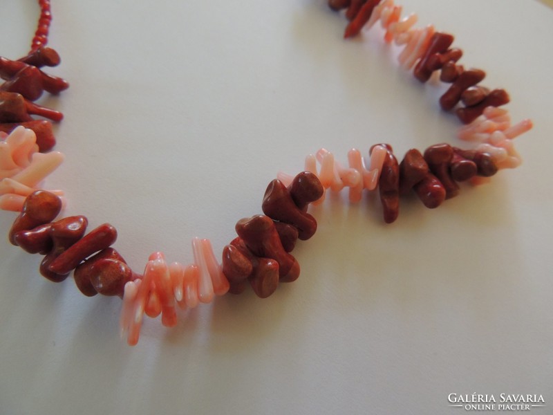 Coral stone handmade necklace