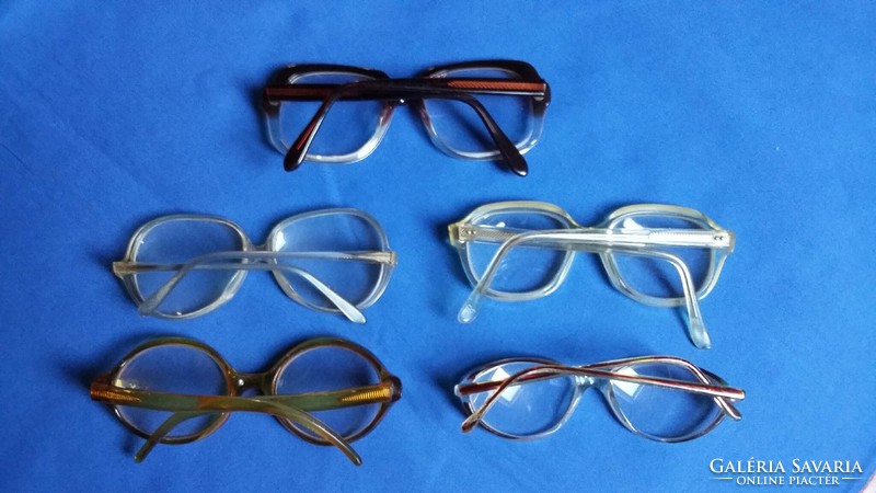 Five retro plastic spectacle frames (james, lyra, rodenstock)