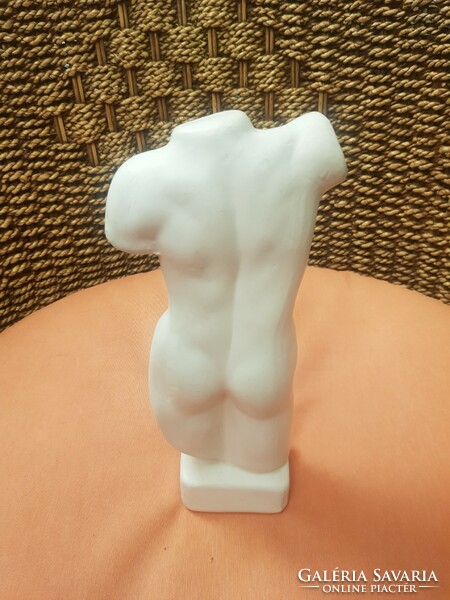 Male torso bisquit ceramic Dutch sculpture