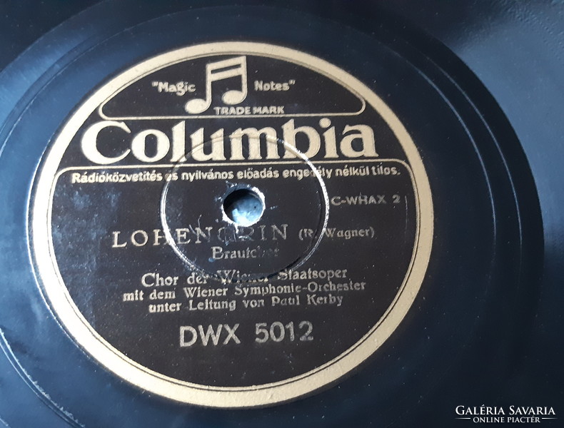 Paul Kerby conducts a wagner gramophone record shellac at 78 rpm