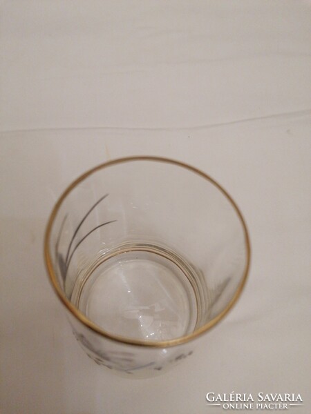 Parádi üveg emlék pohár