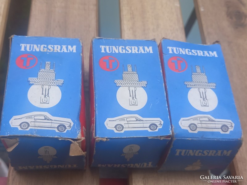 Retro tungsten car bulb in original packaging