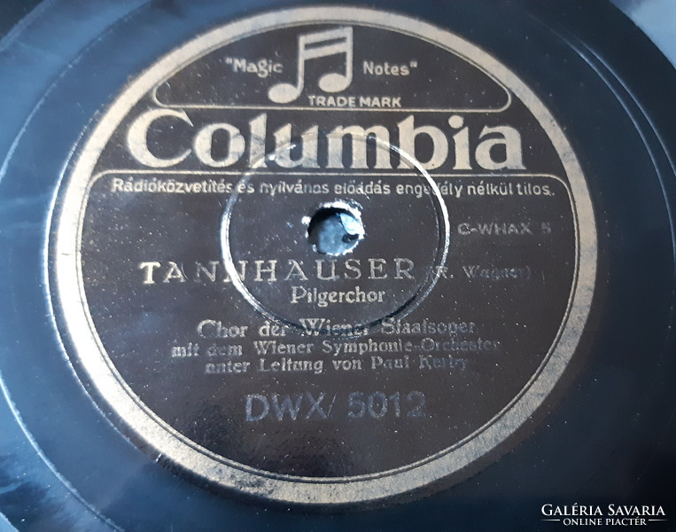 Paul Kerby conducts a wagner gramophone record shellac at 78 rpm