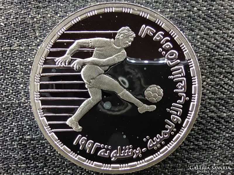 Egyiptom Nyári olimpia Barcelona focista .720 ezüst 5 Font 1992 PP (id46492)