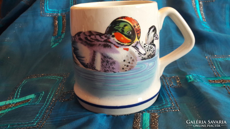 Old ceramic wild duck cup, cup 1. (M3472)