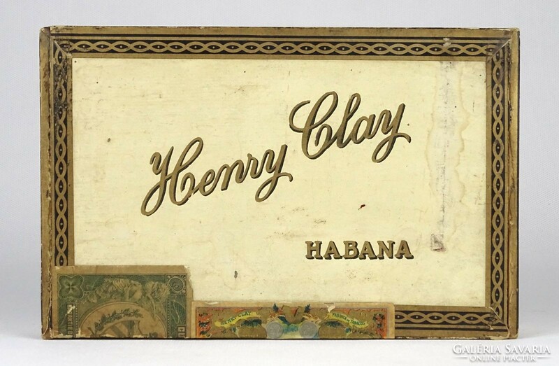 1M592 Henry Clay Habana - Cuba fa szivardoboz 1912