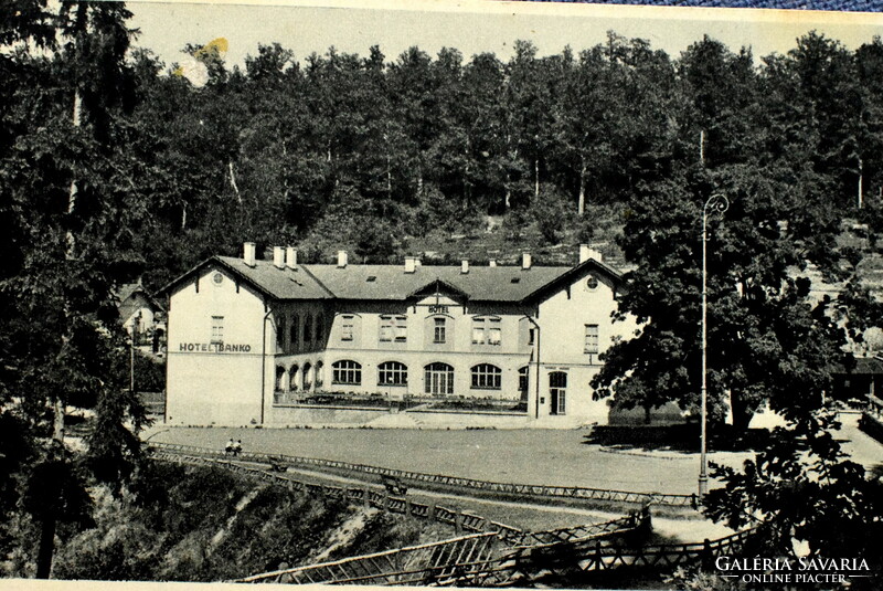 Kassa Bankófüred hotel photo postcard around 1940