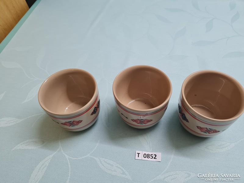 T0852 arpo Romanian ceramic mugs 3 pieces 8 cm