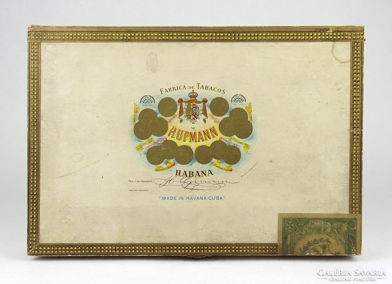 1M593 h.Upman havana cuba wooden cigar box 1912