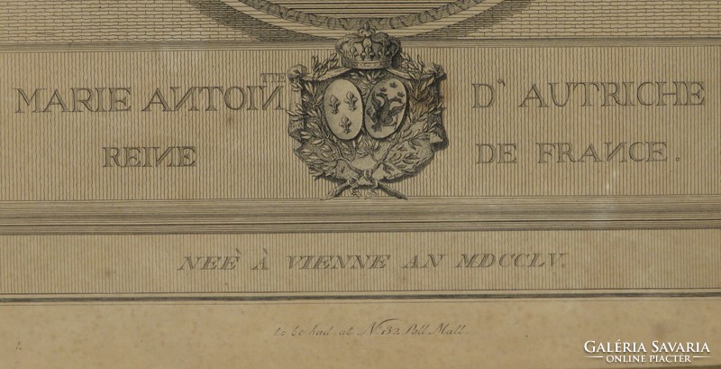 French engraver (iboze): maria antoinette