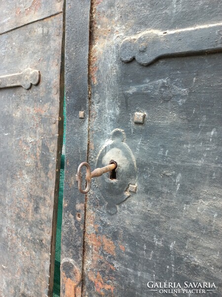 Antique cellar door, iron door