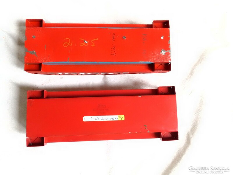 Two antique old red kibri bridge 0 train railroad model us zone1945 field table accessory board game
