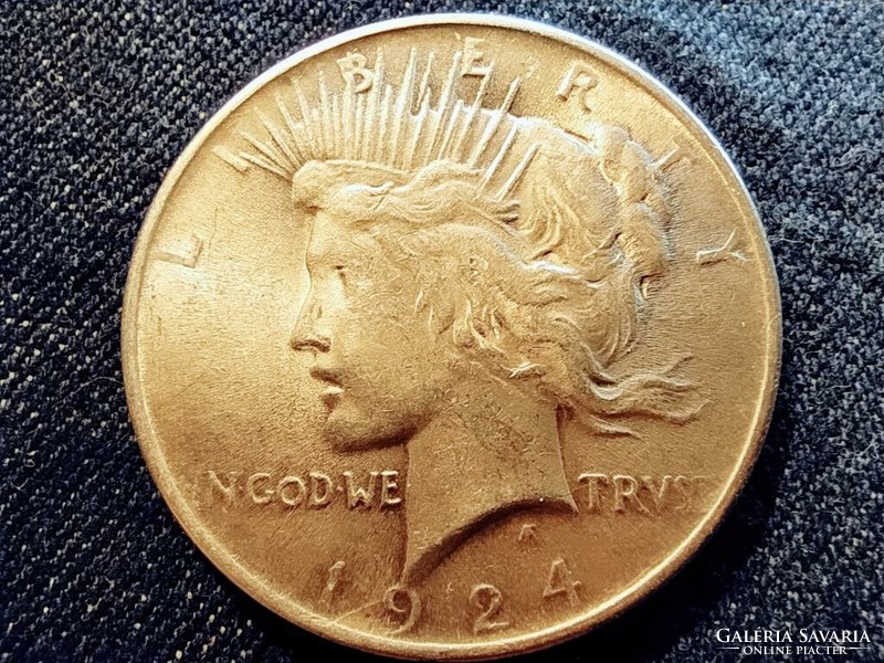 USA Peace dollár I. VH befejezésének emlékére .900 ezüst 1 Dollár 1924 (id77095)