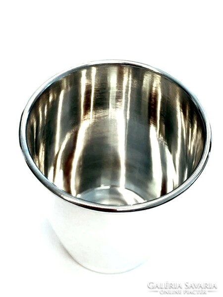 Silver baptismal glass