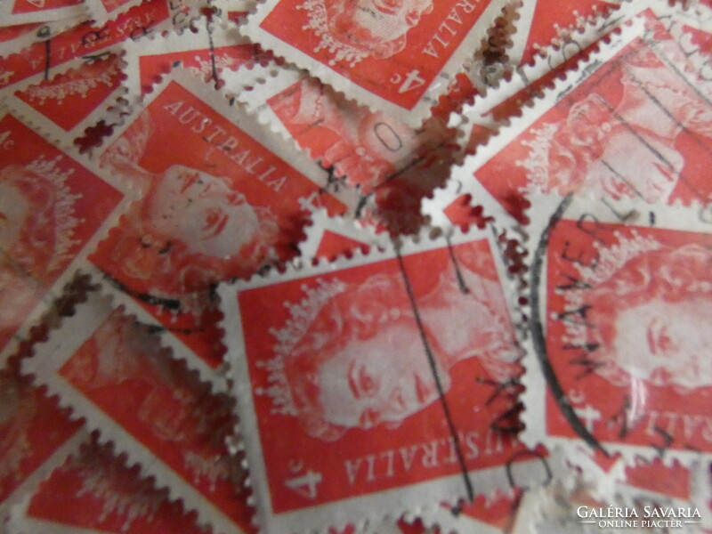 Australian stamp pile 2. 300 Pcs
