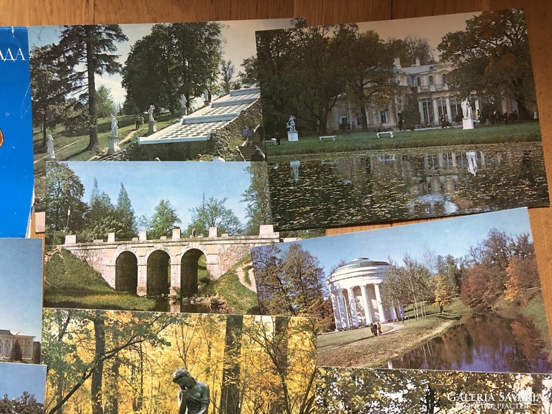 Nagyméretű régi LENINGRÁD képeslap tömb - 16 db -os  -  Postatiszta