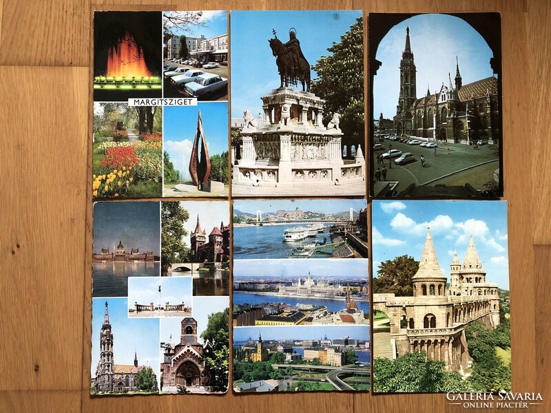 6 db   BUDAPEST   képeslap egyben