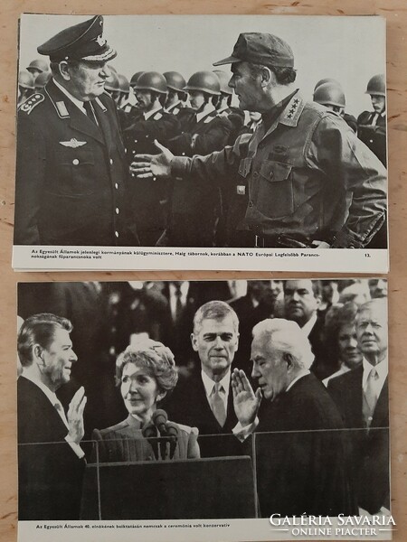 International political events in pictures 1981 edition with 65 photo attachments Brezhnev, Kadár