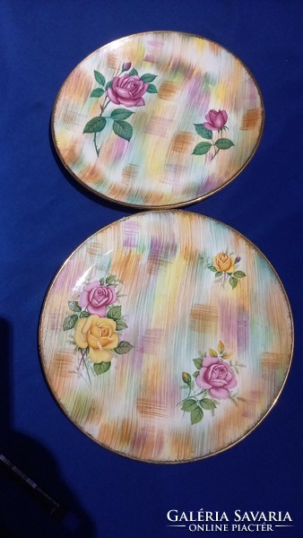 Royal Tudor Ware Rózsa virágos tányérok