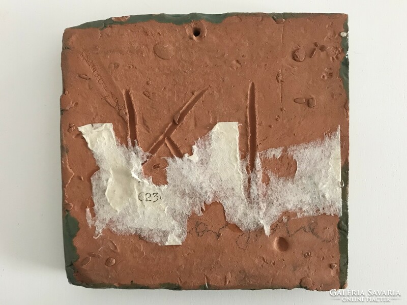Kacsás kis kerámia falikép