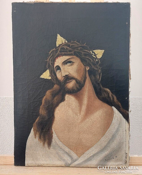 (K) Krisztus festmény 34,5x49 cm