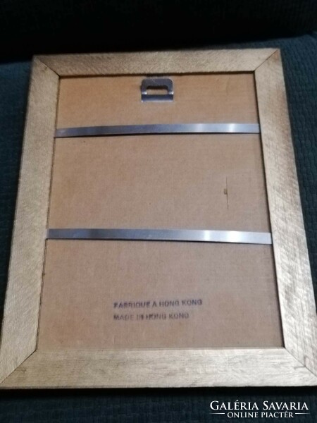 Golden wooden picture frame