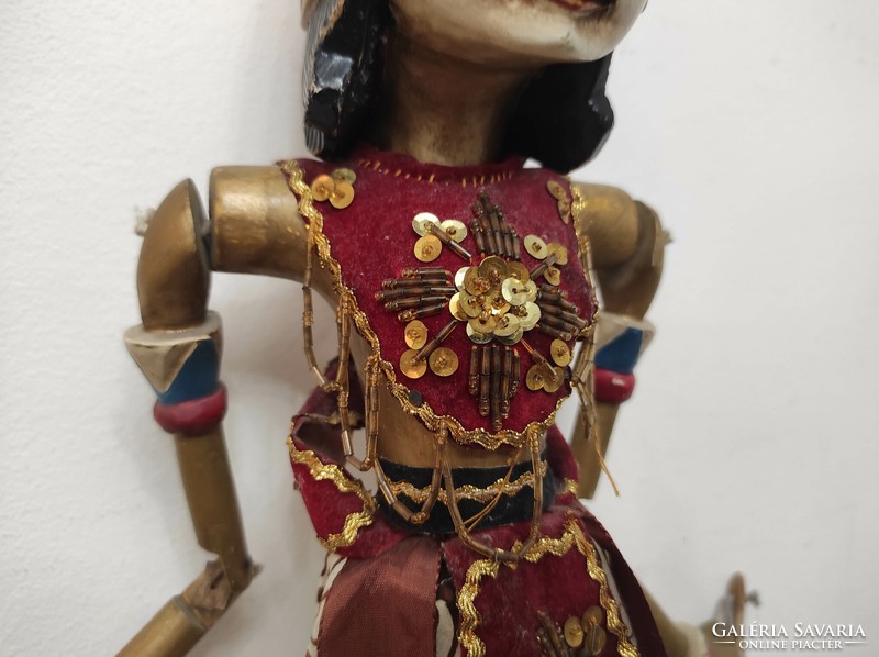 Antique puppet Indonesia Indonesian Javanese typical Jakarta batik costume marionette 884 7166