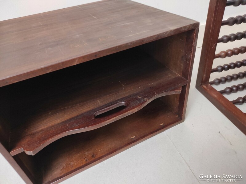 Antique furniture with inserts, small piece of furniture for holding paper trash 944 7126