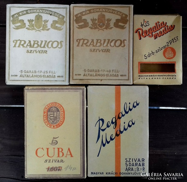 Hungarian cigarette and cigar cartons