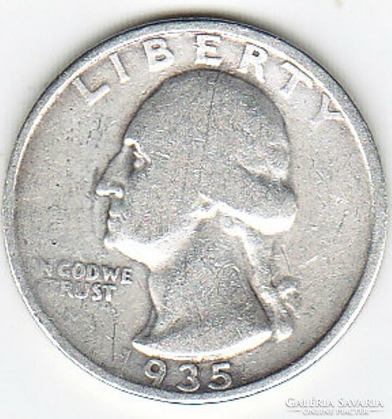 USA 25 ezüst cent 1935