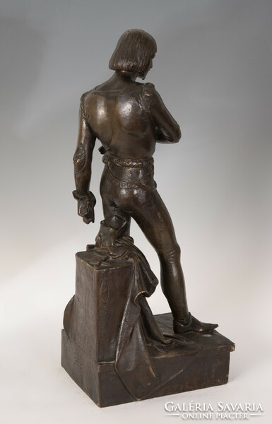Bronze statue - medieval figure