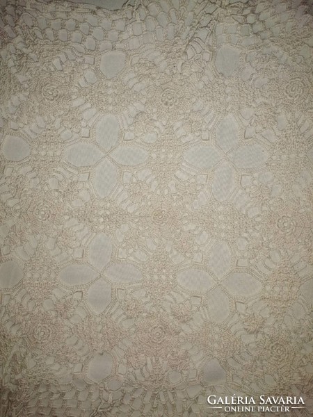 Handmade ecru lace tablecloth .45*45 Cm (21)