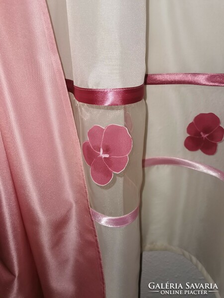 Mallow floral curtain set, newly sewn