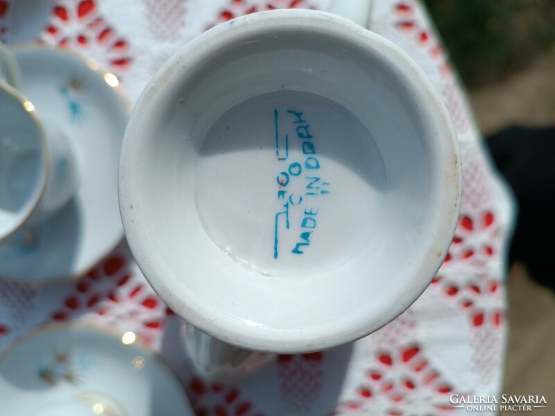 DDRK koreai porcelán kávéskészlet