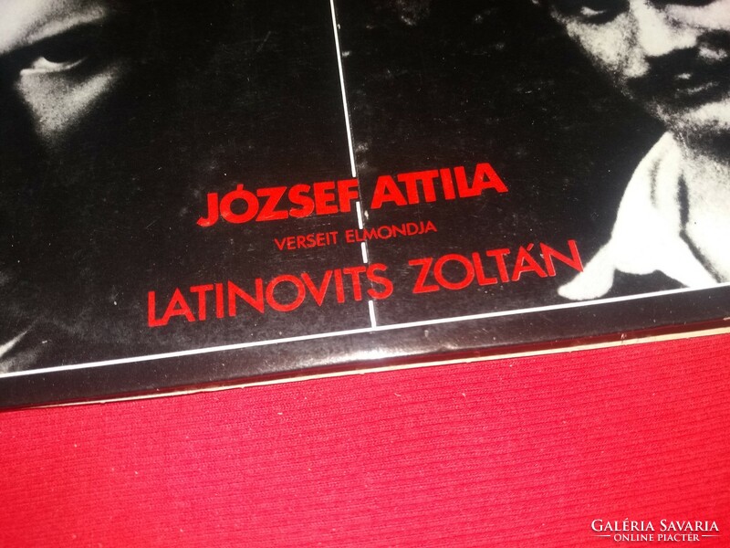 Régi bakelit nagylemez LP Latinovics Z,oltán  versek. József Attilától képek szerint