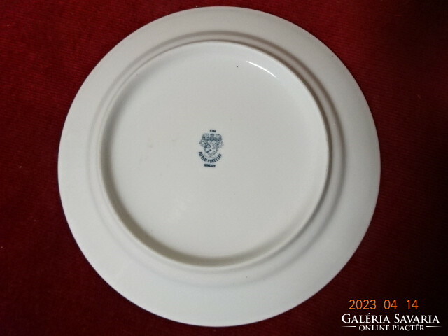 Alföldi porcelain small plate, diameter 17 cm. Red pattern. Jokai.