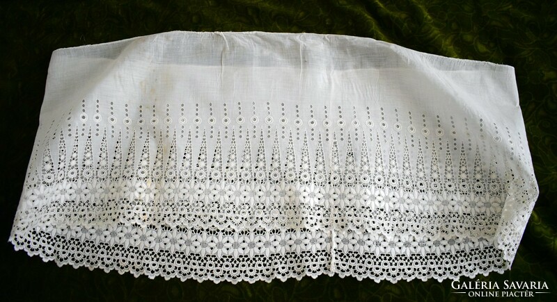 Highly decorative thin embroidery cotton curtain skirt drapery for making stained glass 180x36cm