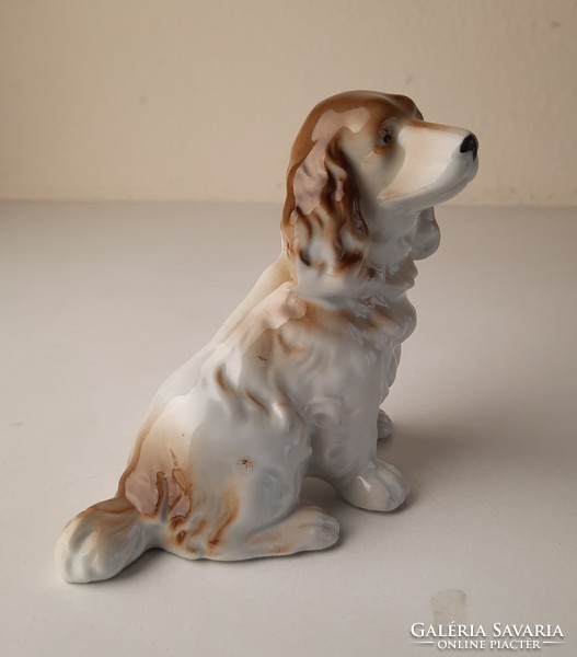 Retro porcelain statue, puppy figure