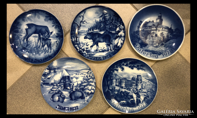 Royal Heidelberg évszámos tányérok 1970-1978