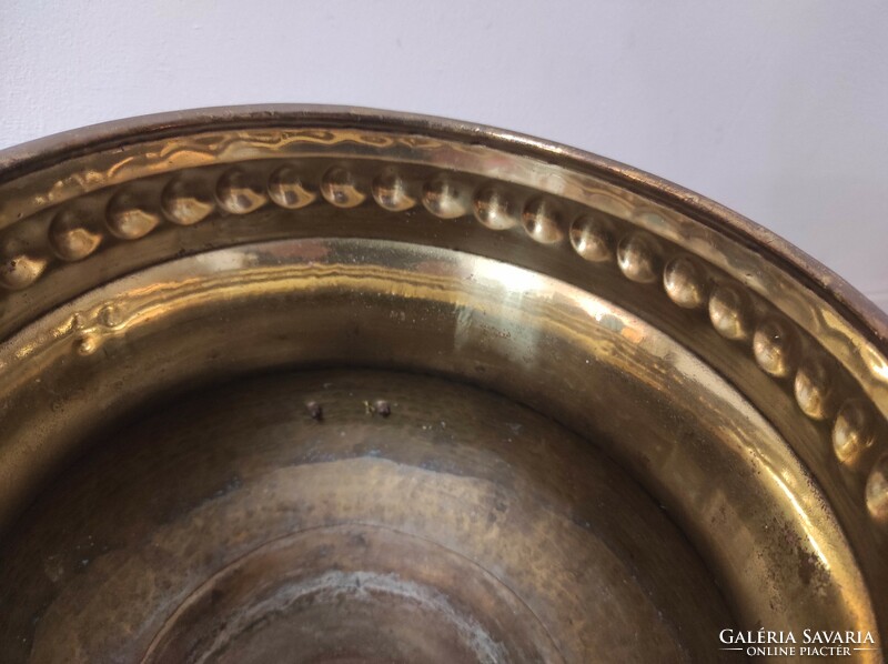 Antique elegant flower pot brass three-legged bowl dish 234 7261