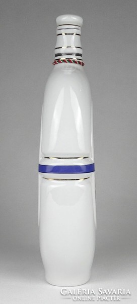 1M710 Hollóházi porcelán Szatmári szilva pálinkás butella 25 cm